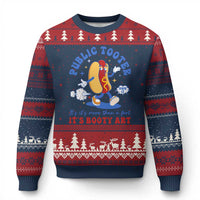 Funny Embarrassing Ugly Christmas Sweater Public Tooter It's More Than A Fart Inappropriate - Wonder Print Shop
