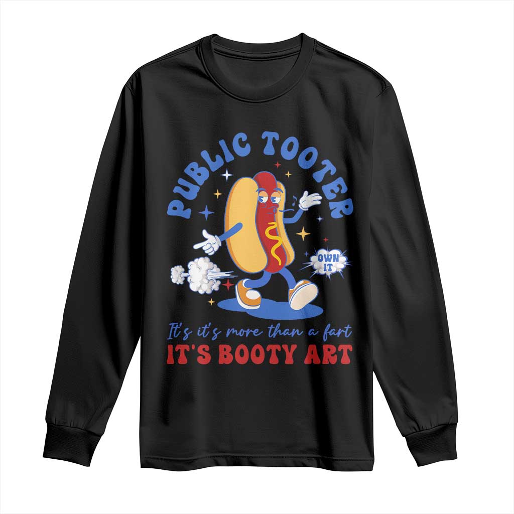 Funny Embarrassing Long Sleeve Shirt Public Tooter It's More Than A Fart Inappropriate - Wonder Print Shop