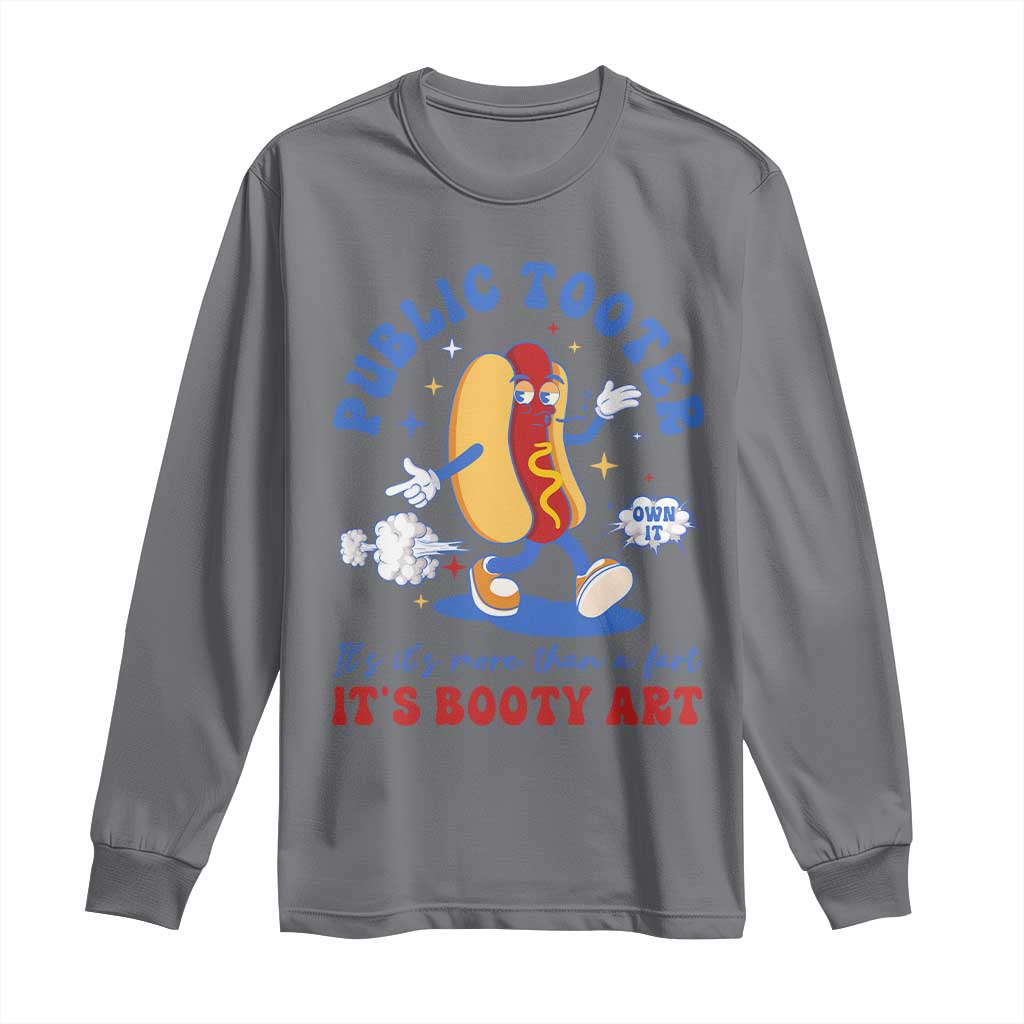 Funny Embarrassing Long Sleeve Shirt Public Tooter It's More Than A Fart Inappropriate - Wonder Print Shop
