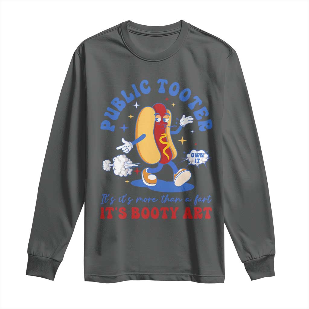 Funny Embarrassing Long Sleeve Shirt Public Tooter It's More Than A Fart Inappropriate - Wonder Print Shop