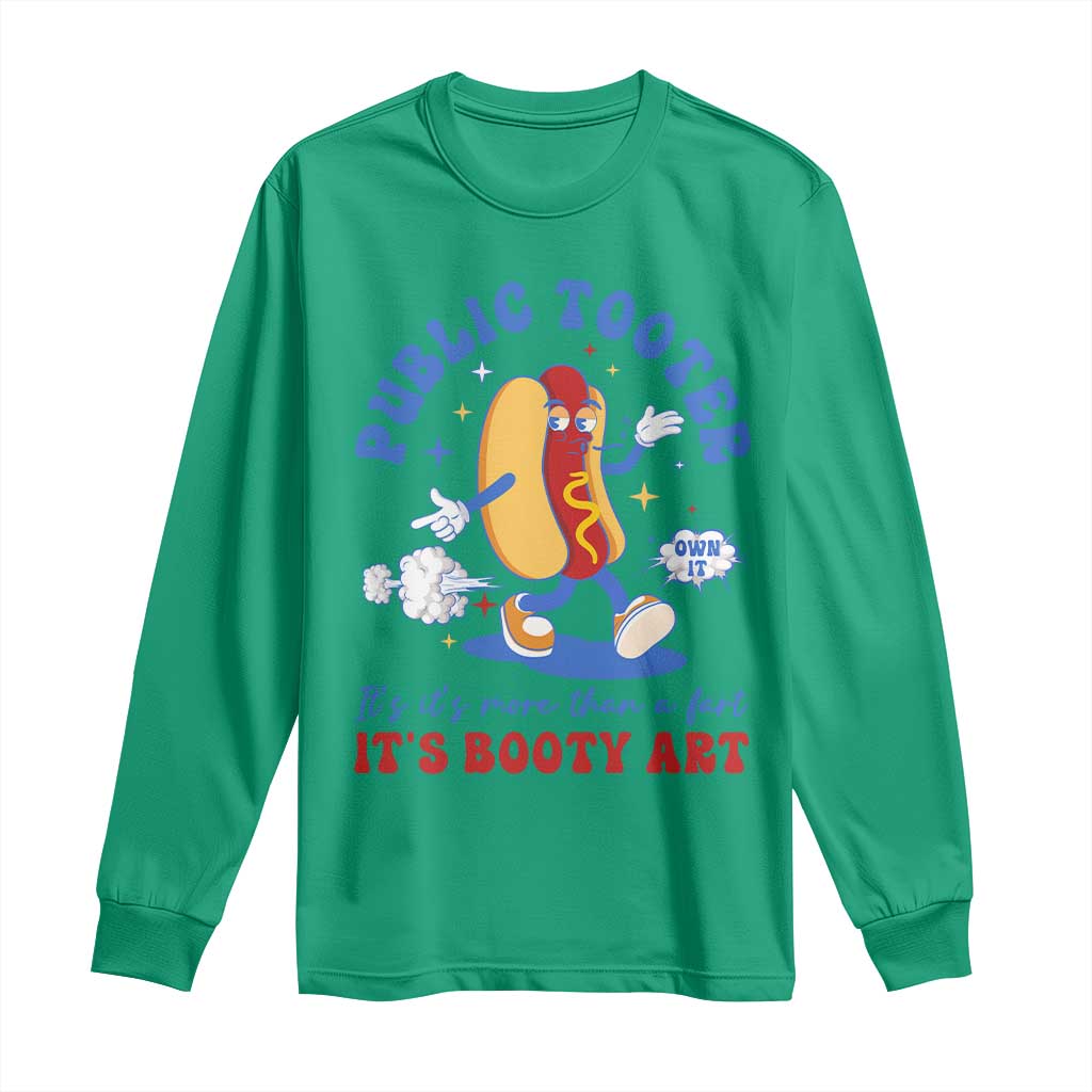 Funny Embarrassing Long Sleeve Shirt Public Tooter It's More Than A Fart Inappropriate - Wonder Print Shop