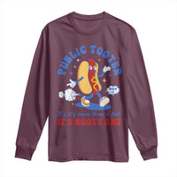 Funny Embarrassing Long Sleeve Shirt Public Tooter It's More Than A Fart Inappropriate - Wonder Print Shop