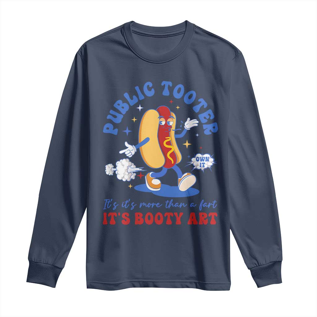 Funny Embarrassing Long Sleeve Shirt Public Tooter It's More Than A Fart Inappropriate - Wonder Print Shop
