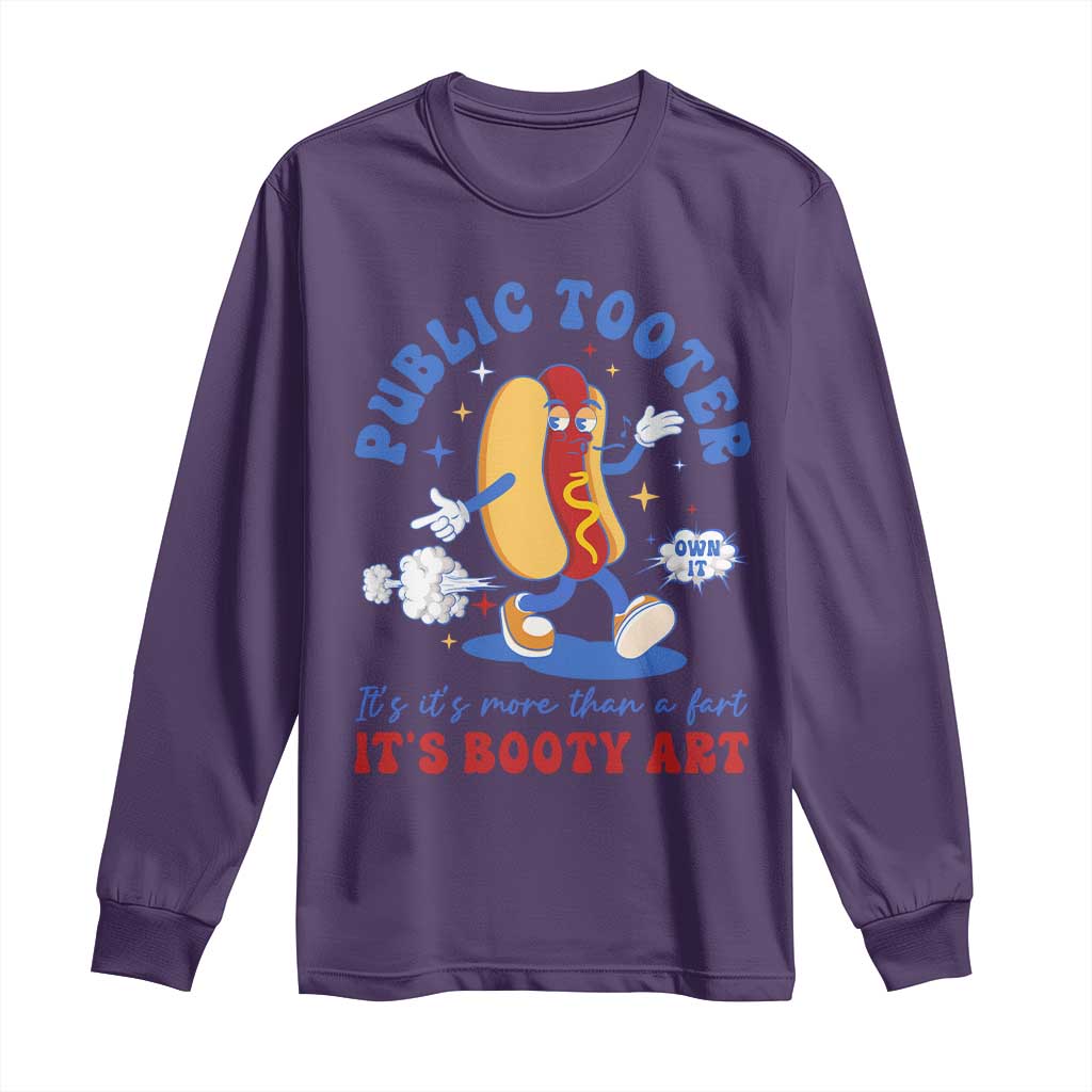 Funny Embarrassing Long Sleeve Shirt Public Tooter It's More Than A Fart Inappropriate - Wonder Print Shop