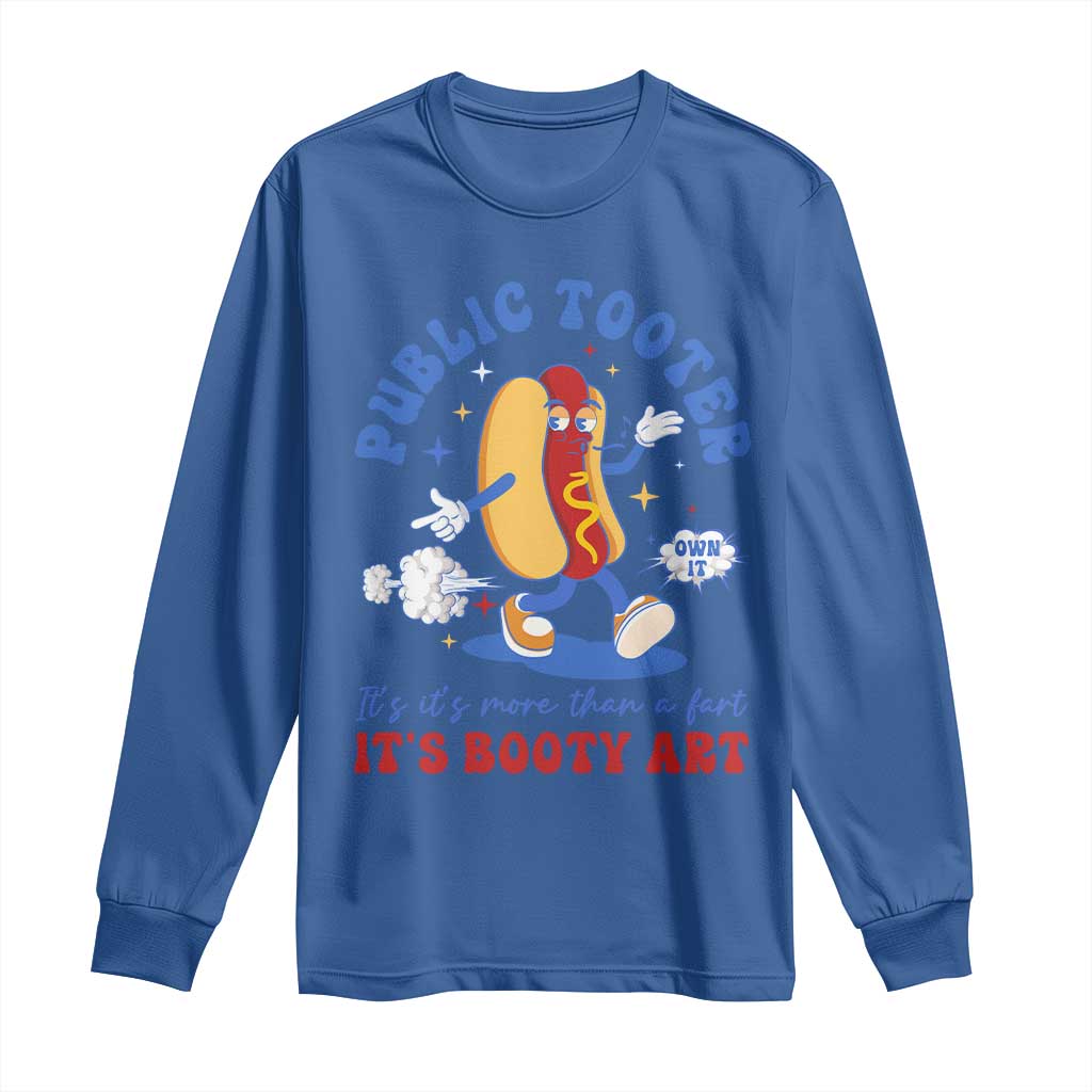 Funny Embarrassing Long Sleeve Shirt Public Tooter It's More Than A Fart Inappropriate - Wonder Print Shop