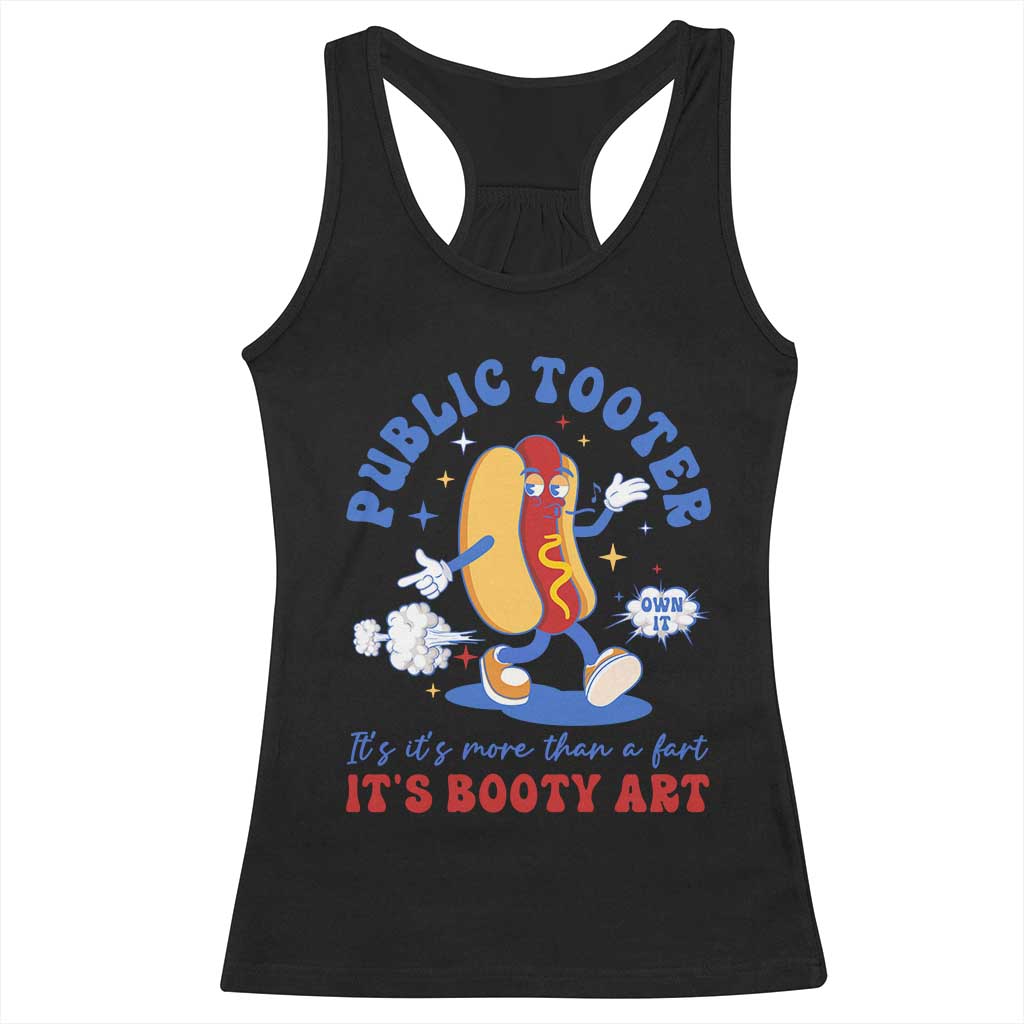 Funny Embarrassing Racerback Tank Top Public Tooter It's More Than A Fart Inappropriate - Wonder Print Shop
