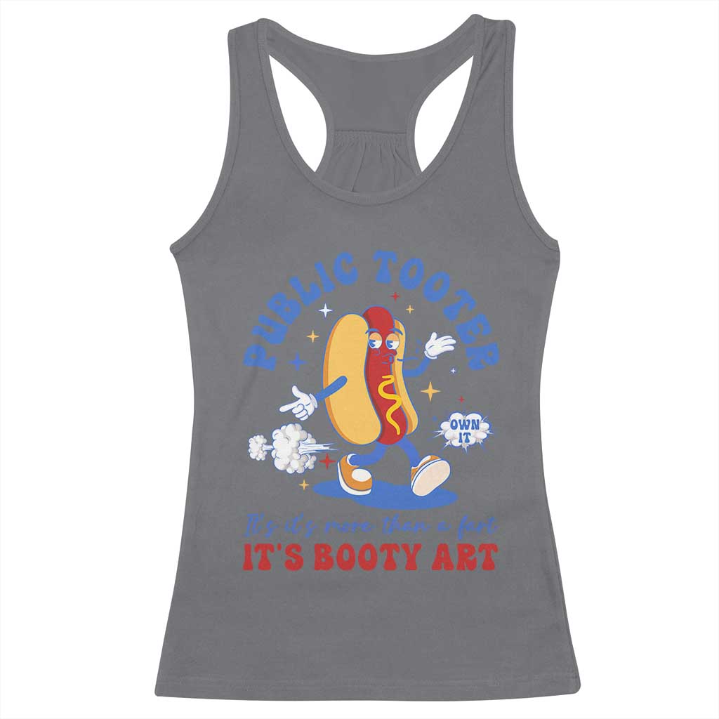 Funny Embarrassing Racerback Tank Top Public Tooter It's More Than A Fart Inappropriate - Wonder Print Shop