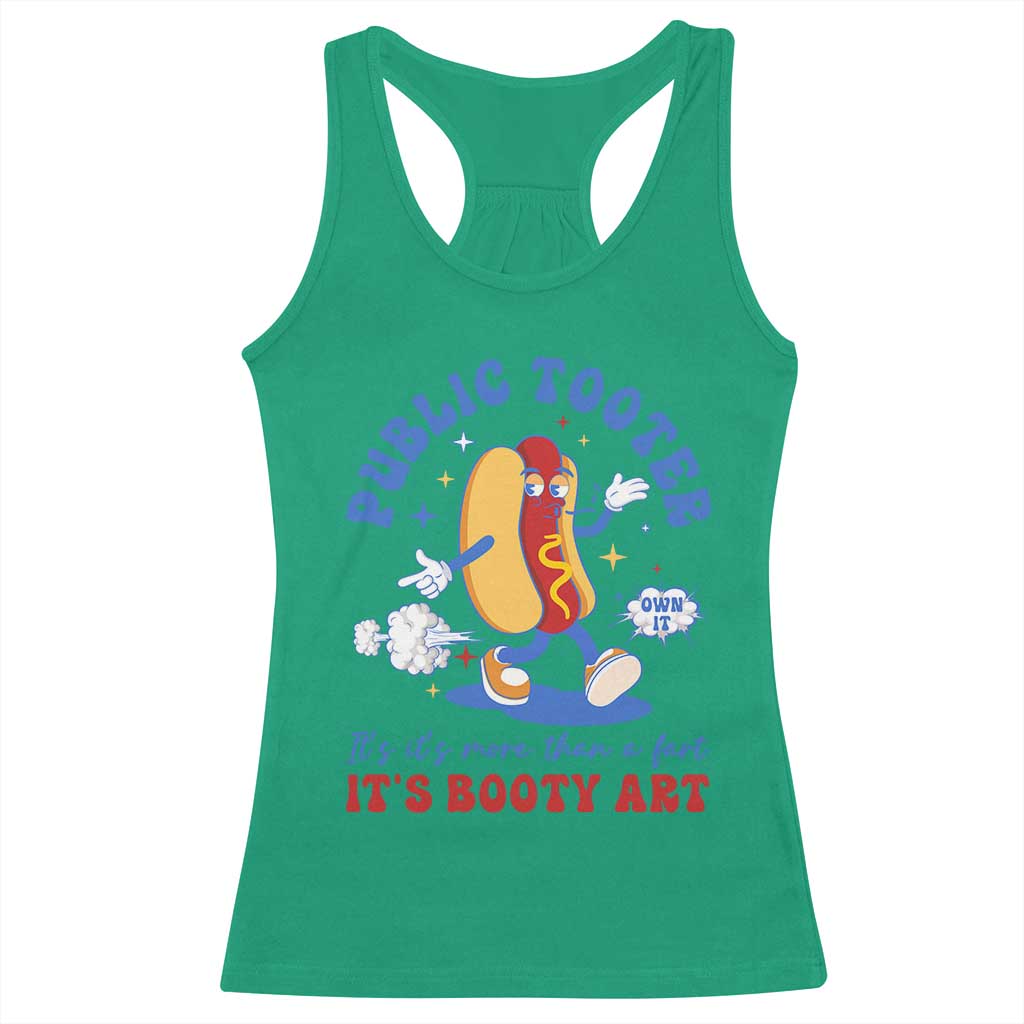 Funny Embarrassing Racerback Tank Top Public Tooter It's More Than A Fart Inappropriate - Wonder Print Shop