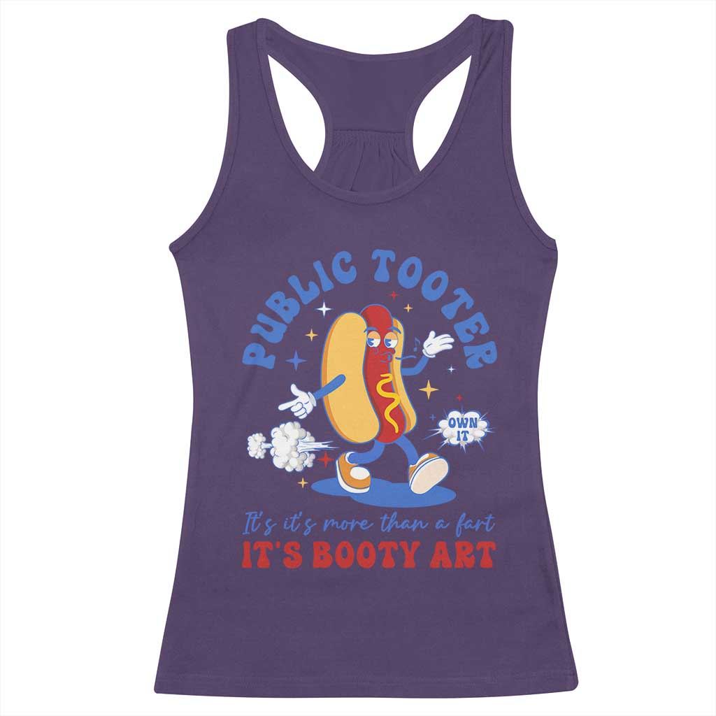 Funny Embarrassing Racerback Tank Top Public Tooter It's More Than A Fart Inappropriate - Wonder Print Shop