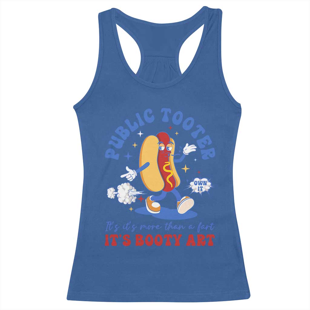 Funny Embarrassing Racerback Tank Top Public Tooter It's More Than A Fart Inappropriate - Wonder Print Shop