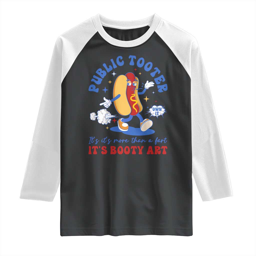 Funny Embarrassing Raglan Shirt Public Tooter It's More Than A Fart Inappropriate - Wonder Print Shop