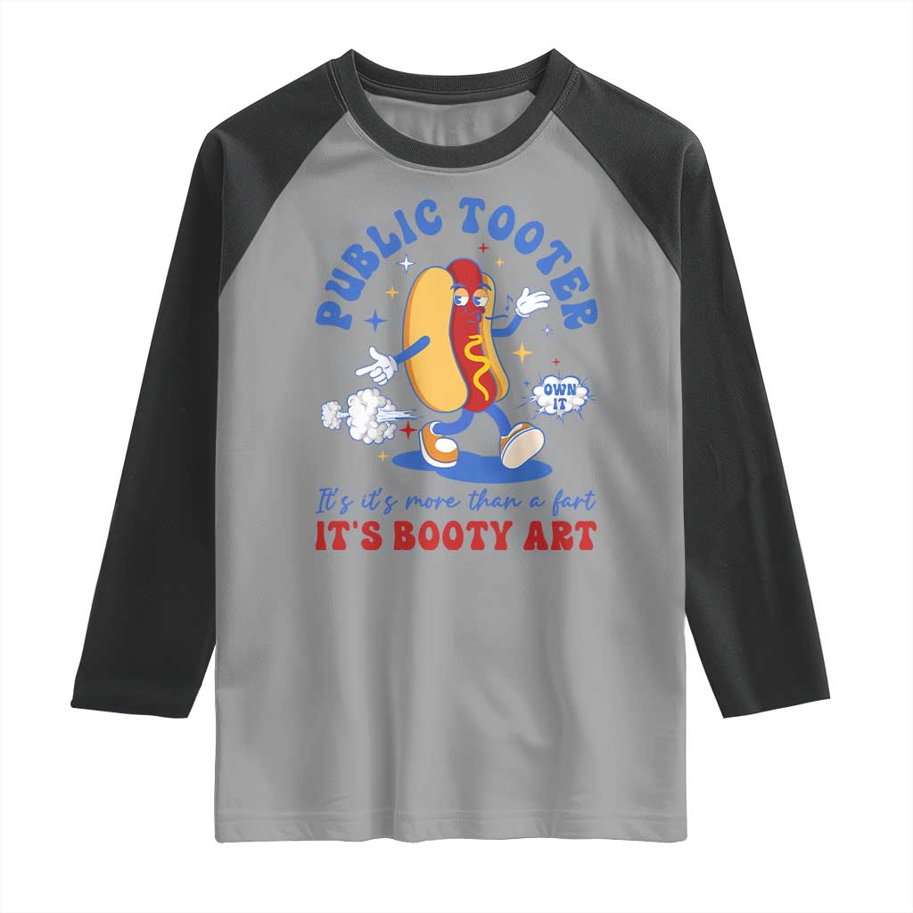 Funny Embarrassing Raglan Shirt Public Tooter It's More Than A Fart Inappropriate - Wonder Print Shop