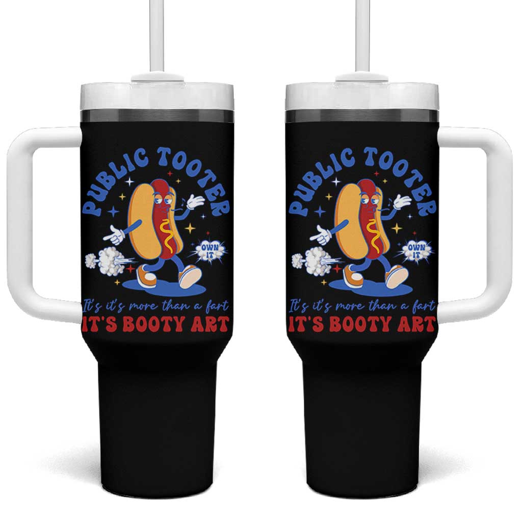 Funny Embarrassing Tumbler With Handle Public Tooter It's More Than A Fart Inappropriate - Wonder Print Shop