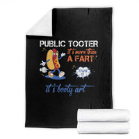 Public Tooter Throw Blanket Its More Than A Fart Funny Inappropriate Embarrassing - Wonder Print Shop