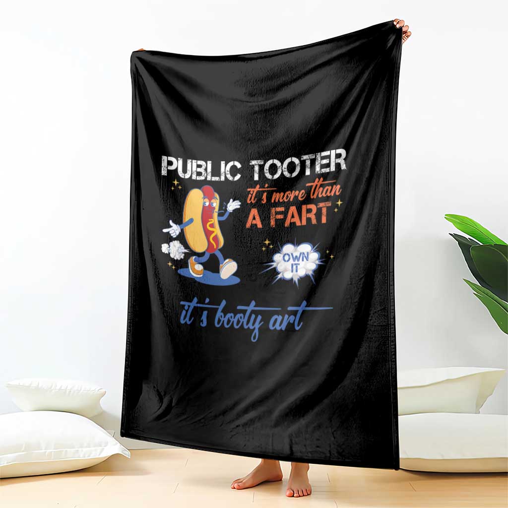 Public Tooter Throw Blanket Its More Than A Fart Funny Inappropriate Embarrassing - Wonder Print Shop