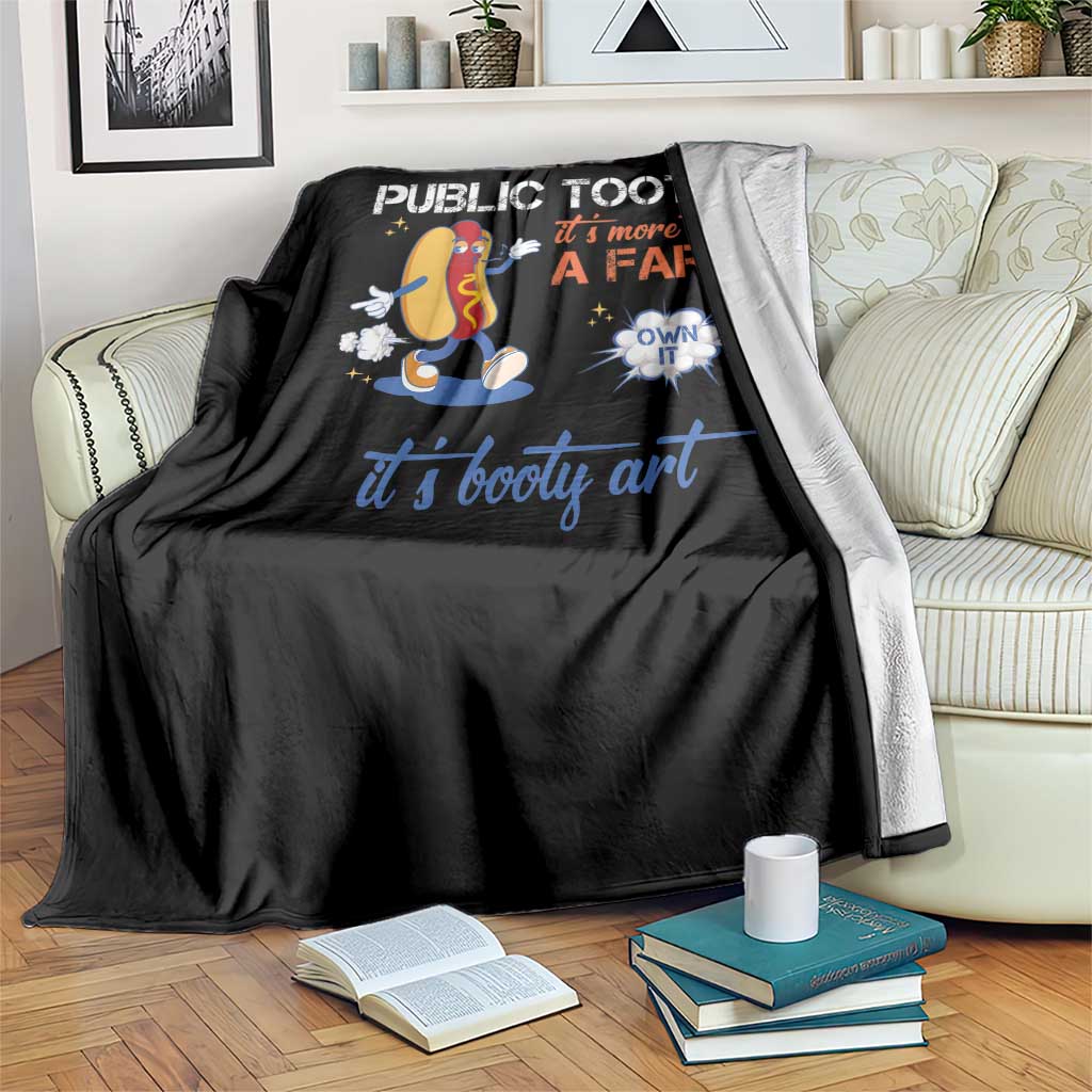 Public Tooter Throw Blanket Its More Than A Fart Funny Inappropriate Embarrassing - Wonder Print Shop
