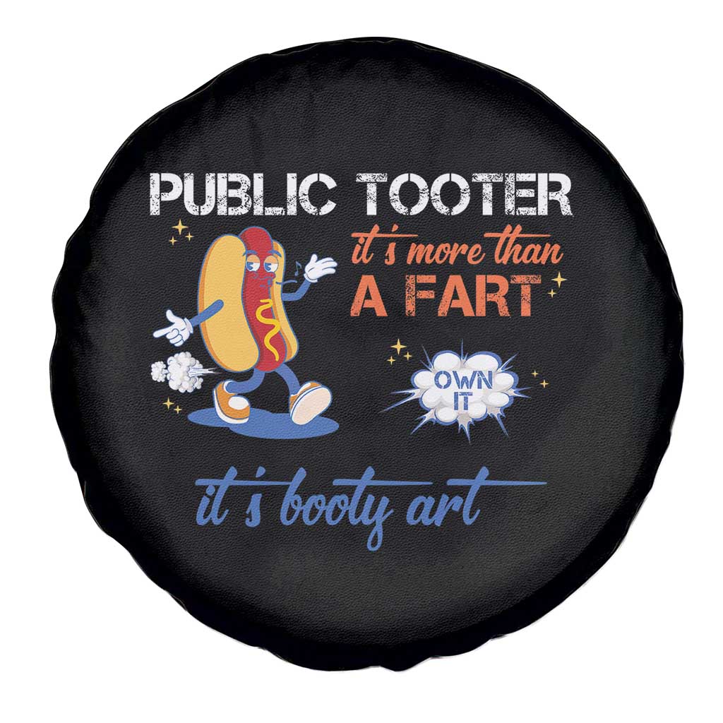 Public Tooter Spare Tire Cover Its More Than A Fart Funny Inappropriate Embarrassing - Wonder Print Shop