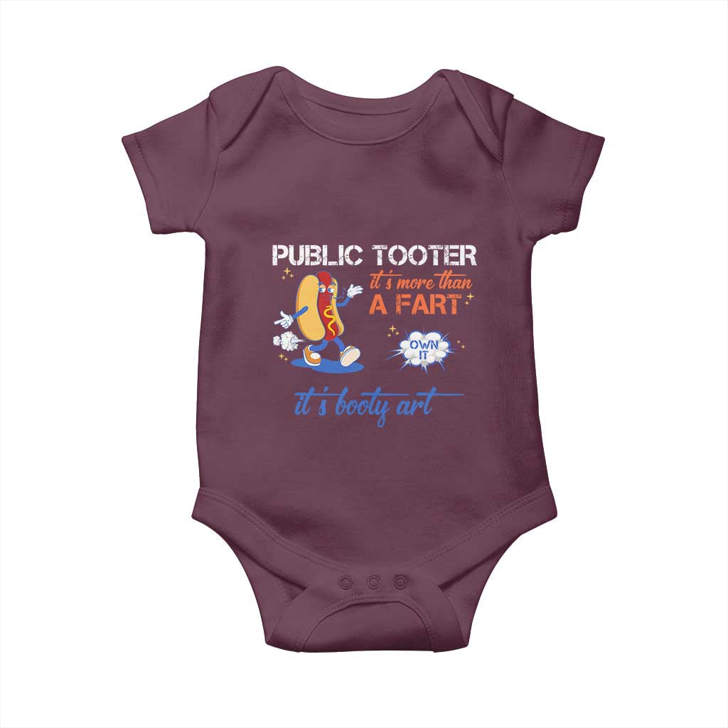 Public Tooter Baby Onesie Its More Than A Fart Funny Inappropriate Embarrassing - Wonder Print Shop