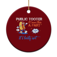 Public Tooter Ceramic Ornament Its More Than A Fart Funny Inappropriate Embarrassing - Wonder Print Shop