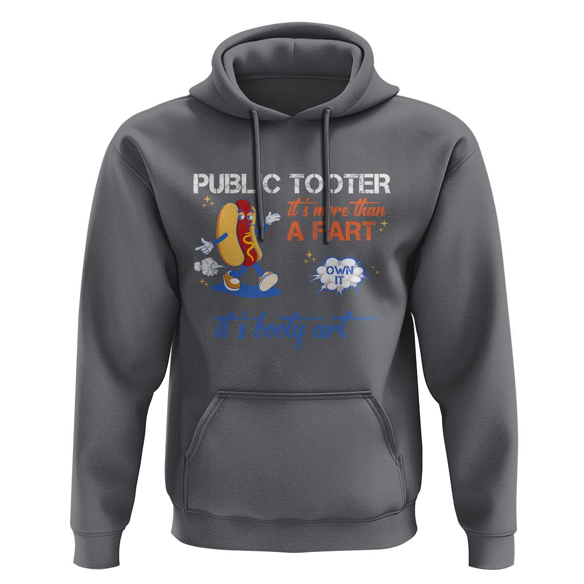 Public Tooter Hoodie Its More Than A Fart Funny Inappropriate Embarrassing - Wonder Print Shop