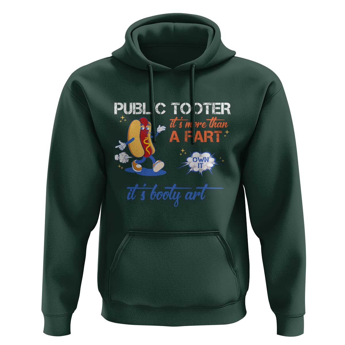 Public Tooter Hoodie Its More Than A Fart Funny Inappropriate Embarrassing - Wonder Print Shop