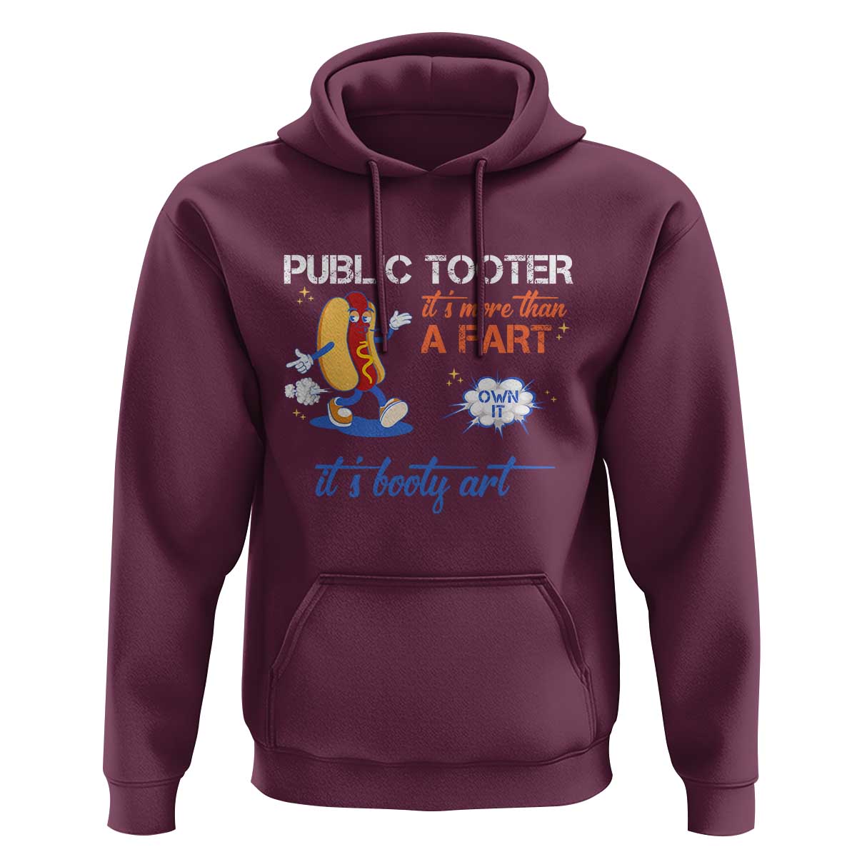 Public Tooter Hoodie Its More Than A Fart Funny Inappropriate Embarrassing - Wonder Print Shop