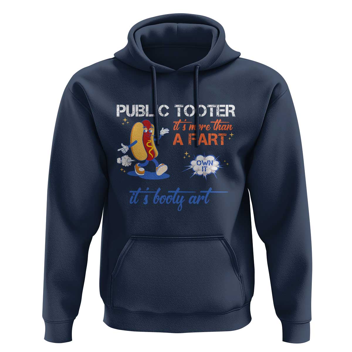 Public Tooter Hoodie Its More Than A Fart Funny Inappropriate Embarrassing - Wonder Print Shop