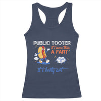 Public Tooter Racerback Tank Top Its More Than A Fart Funny Inappropriate Embarrassing - Wonder Print Shop
