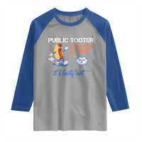 Public Tooter Raglan Shirt Its More Than A Fart Funny Inappropriate Embarrassing - Wonder Print Shop