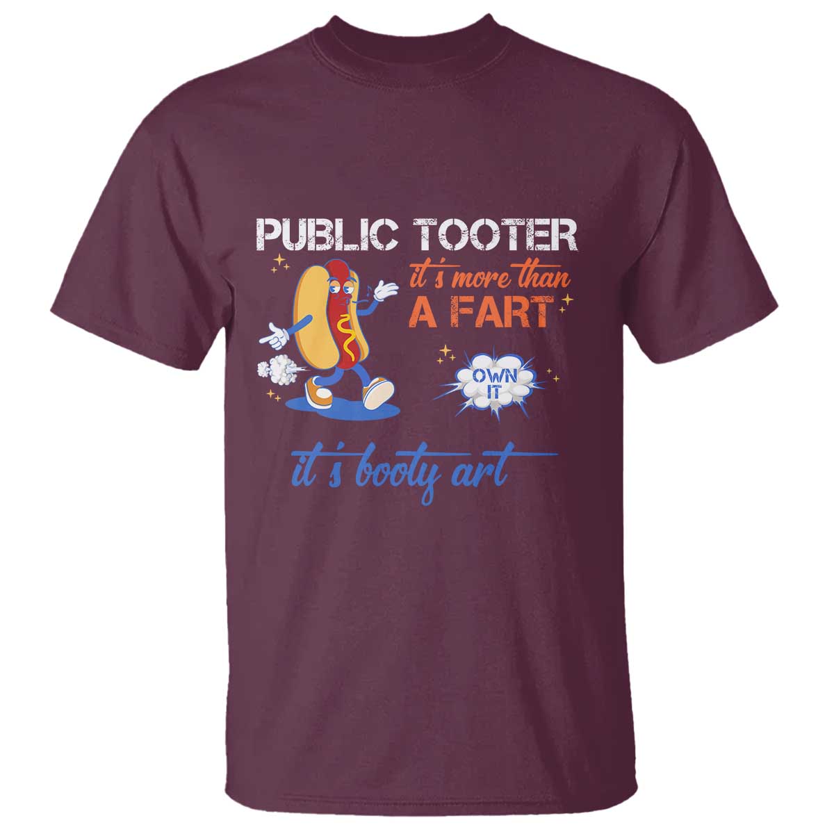 Public Tooter T Shirt Its More Than A Fart Funny Inappropriate Embarrassing - Wonder Print Shop