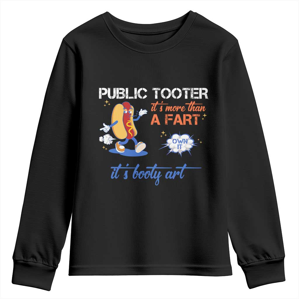 Public Tooter Youth Sweatshirt Its More Than A Fart Funny Inappropriate Embarrassing - Wonder Print Shop
