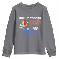 Public Tooter Youth Sweatshirt Its More Than A Fart Funny Inappropriate Embarrassing - Wonder Print Shop
