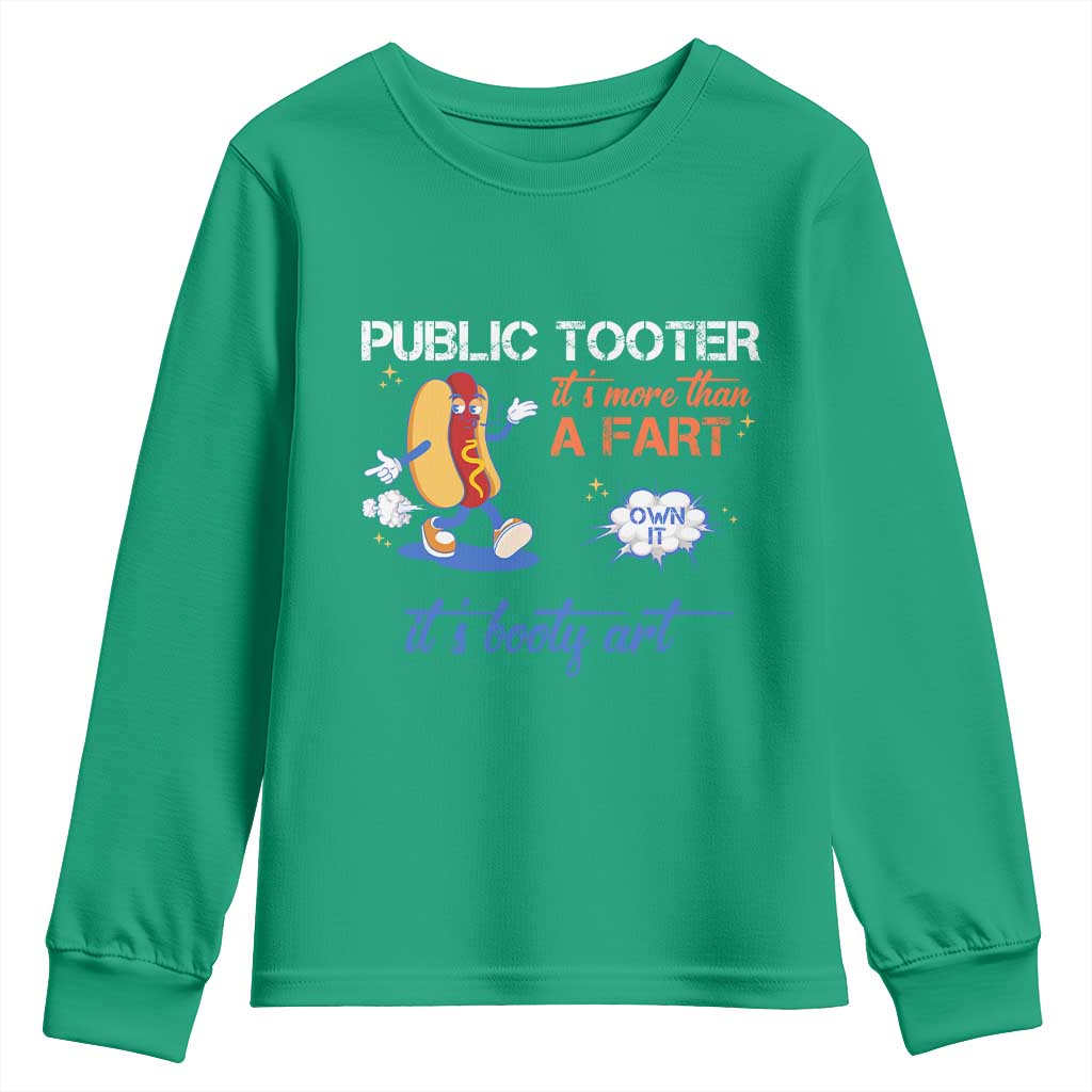 Public Tooter Youth Sweatshirt Its More Than A Fart Funny Inappropriate Embarrassing - Wonder Print Shop