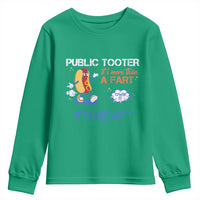 Public Tooter Youth Sweatshirt Its More Than A Fart Funny Inappropriate Embarrassing - Wonder Print Shop
