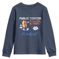 Public Tooter Youth Sweatshirt Its More Than A Fart Funny Inappropriate Embarrassing - Wonder Print Shop
