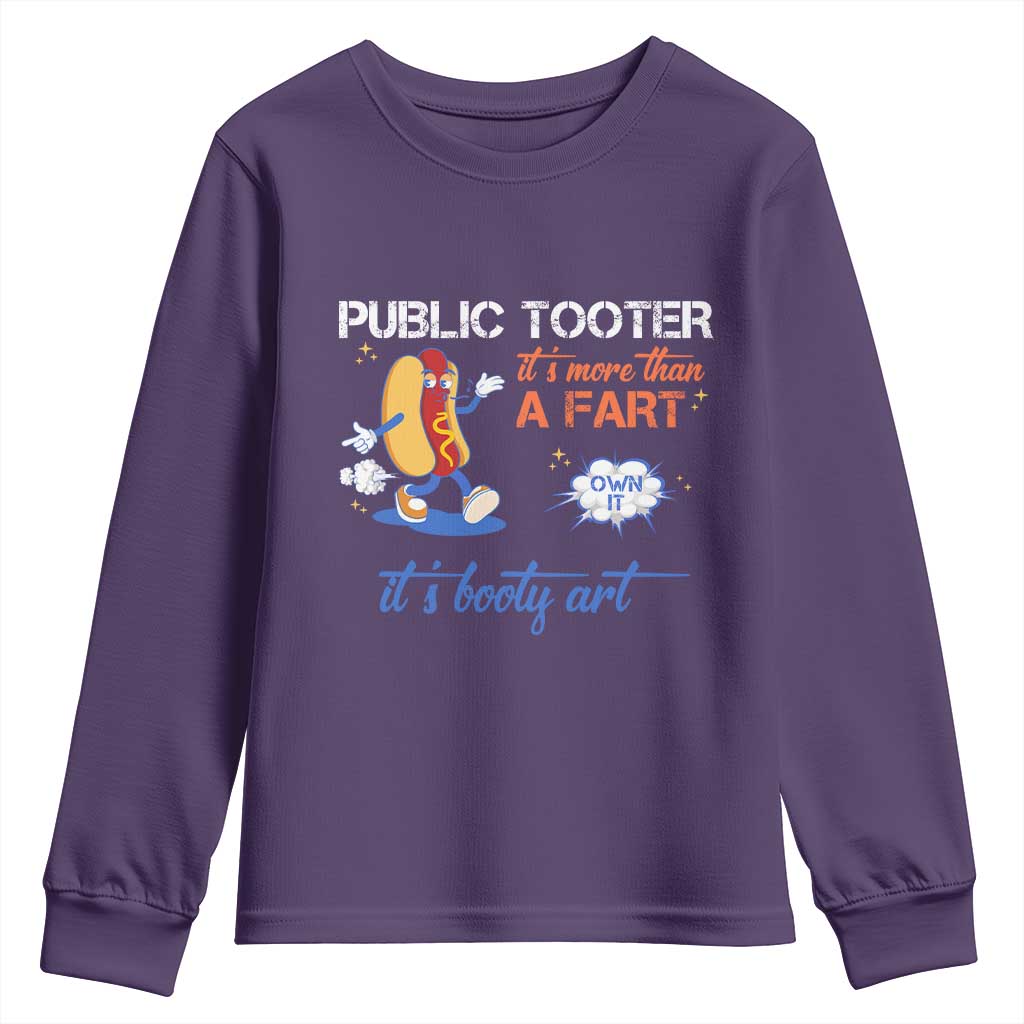 Public Tooter Youth Sweatshirt Its More Than A Fart Funny Inappropriate Embarrassing - Wonder Print Shop