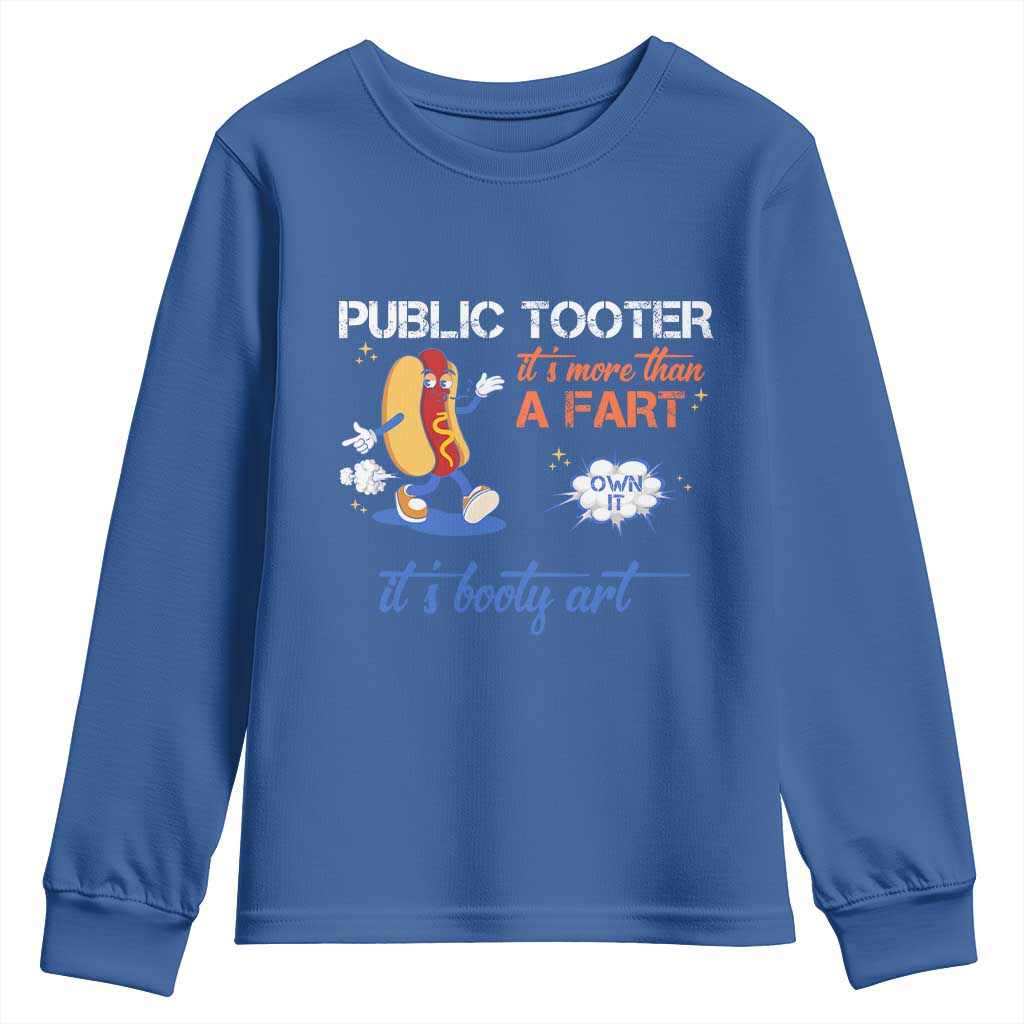 Public Tooter Youth Sweatshirt Its More Than A Fart Funny Inappropriate Embarrassing - Wonder Print Shop