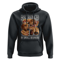 Funny Offensive Dachshund Hoodie Easily Distracted By Small Wieners Bootleg Meme