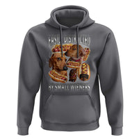 Funny Offensive Dachshund Hoodie Easily Distracted By Small Wieners Bootleg Meme