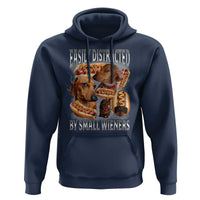 Funny Offensive Dachshund Hoodie Easily Distracted By Small Wieners Bootleg Meme