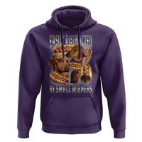 Funny Offensive Dachshund Hoodie Easily Distracted By Small Wieners Bootleg Meme