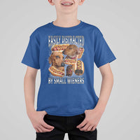Funny Offensive Dachshund T Shirt For Kid Easily Distracted By Small Wieners Bootleg Meme