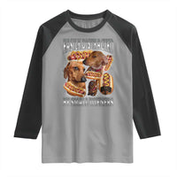 Funny Offensive Dachshund Raglan Shirt Easily Distracted By Small Wieners Bootleg Meme