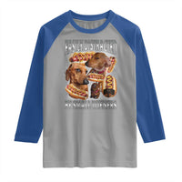 Funny Offensive Dachshund Raglan Shirt Easily Distracted By Small Wieners Bootleg Meme