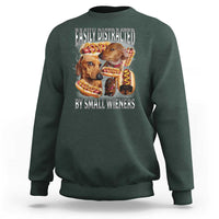 Funny Offensive Dachshund Sweatshirt Easily Distracted By Small Wieners Bootleg Meme