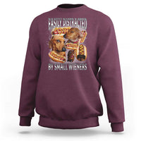 Funny Offensive Dachshund Sweatshirt Easily Distracted By Small Wieners Bootleg Meme
