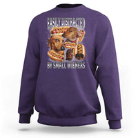 Funny Offensive Dachshund Sweatshirt Easily Distracted By Small Wieners Bootleg Meme