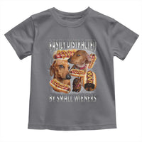 Funny Offensive Dachshund Toddler T Shirt Easily Distracted By Small Wieners Bootleg Meme