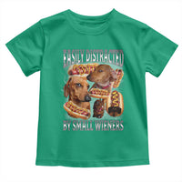 Funny Offensive Dachshund Toddler T Shirt Easily Distracted By Small Wieners Bootleg Meme