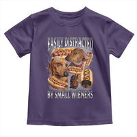 Funny Offensive Dachshund Toddler T Shirt Easily Distracted By Small Wieners Bootleg Meme